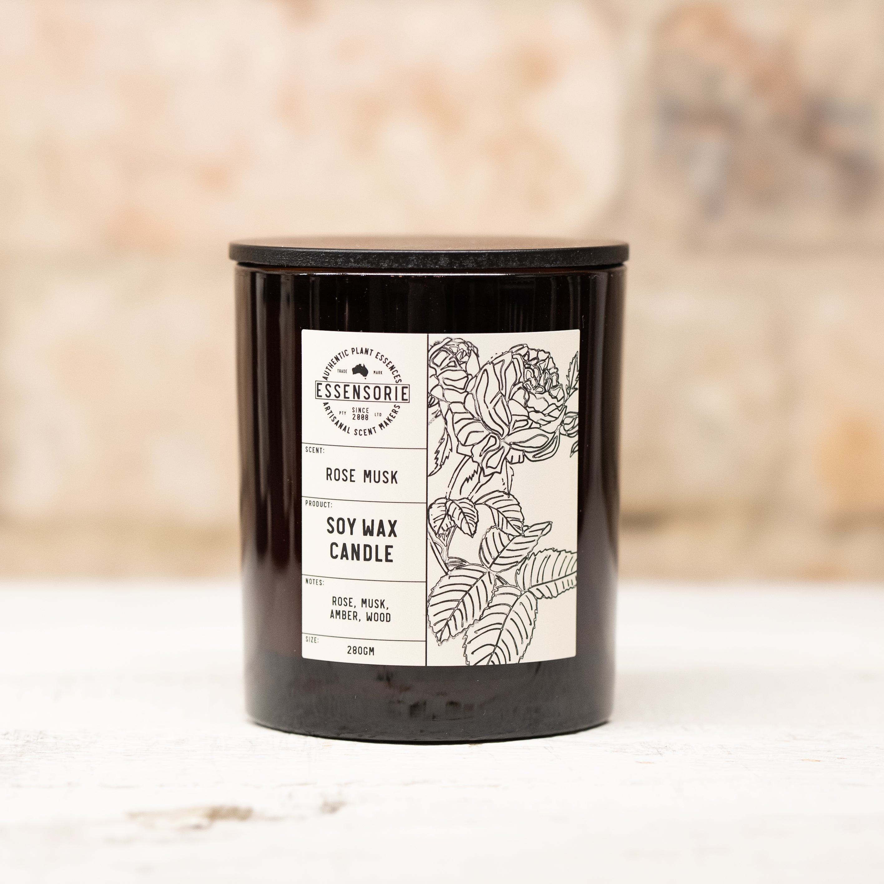 Rose Musk Soy Wax Candle
