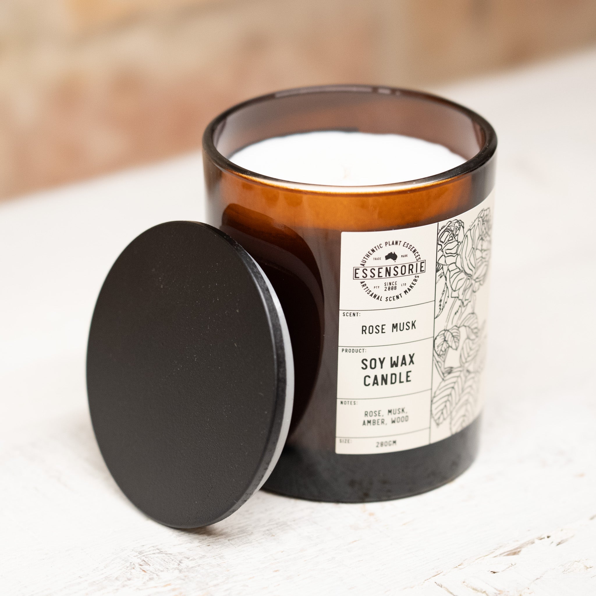 Rose Musk Soy Wax Candle