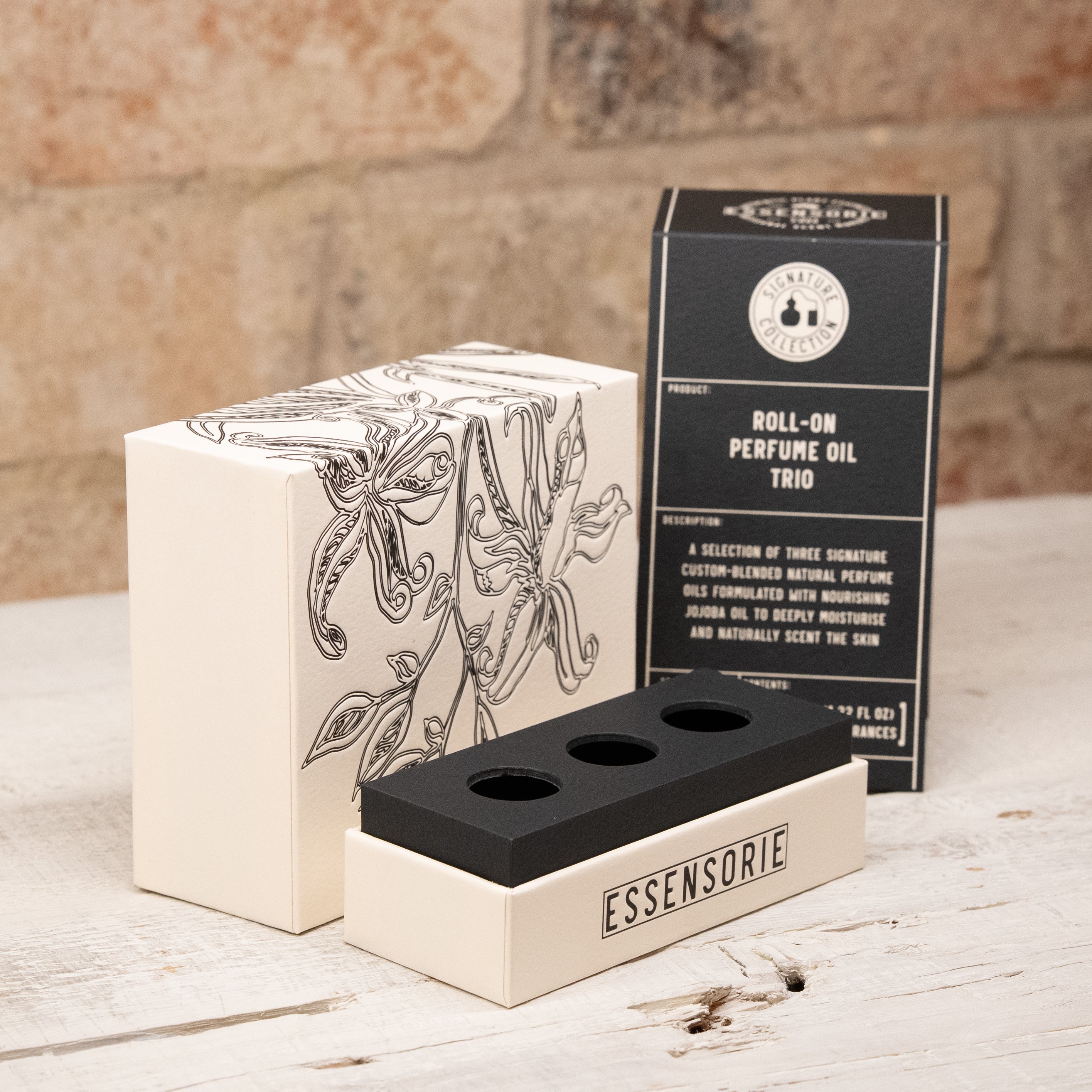 Customisable Natural Perfume Oil Trio Box